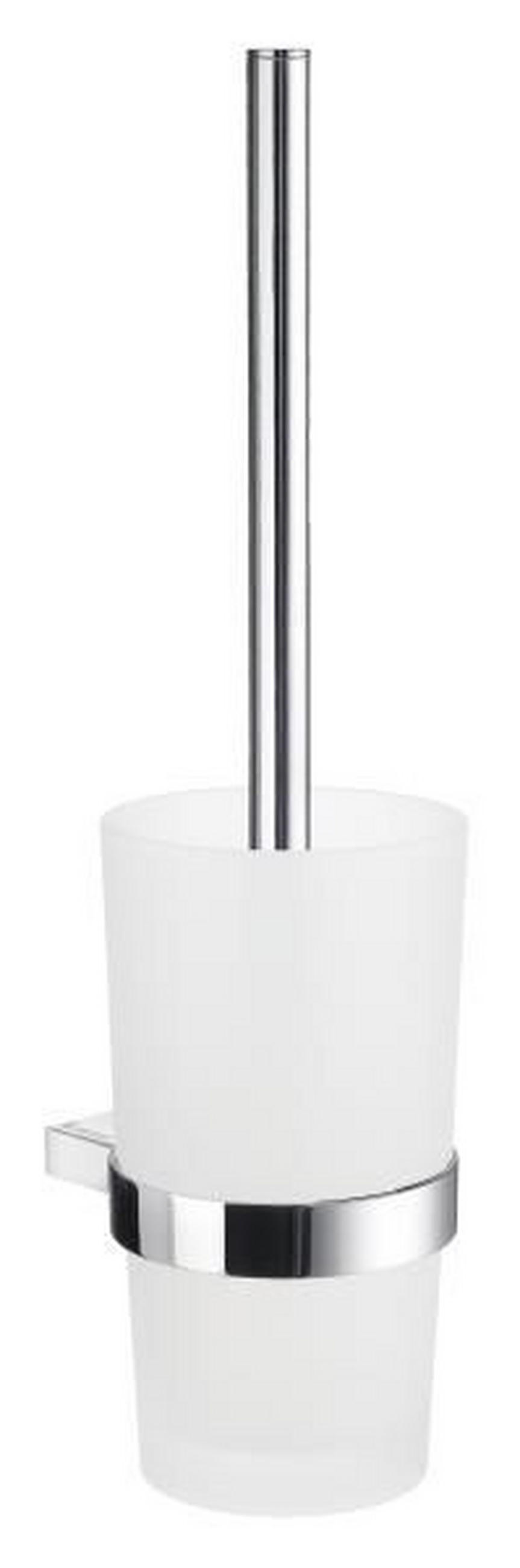 WC KEFA SO STOJANOM - biela/chrómová, Basics, kov/plast (11,9/38cm)