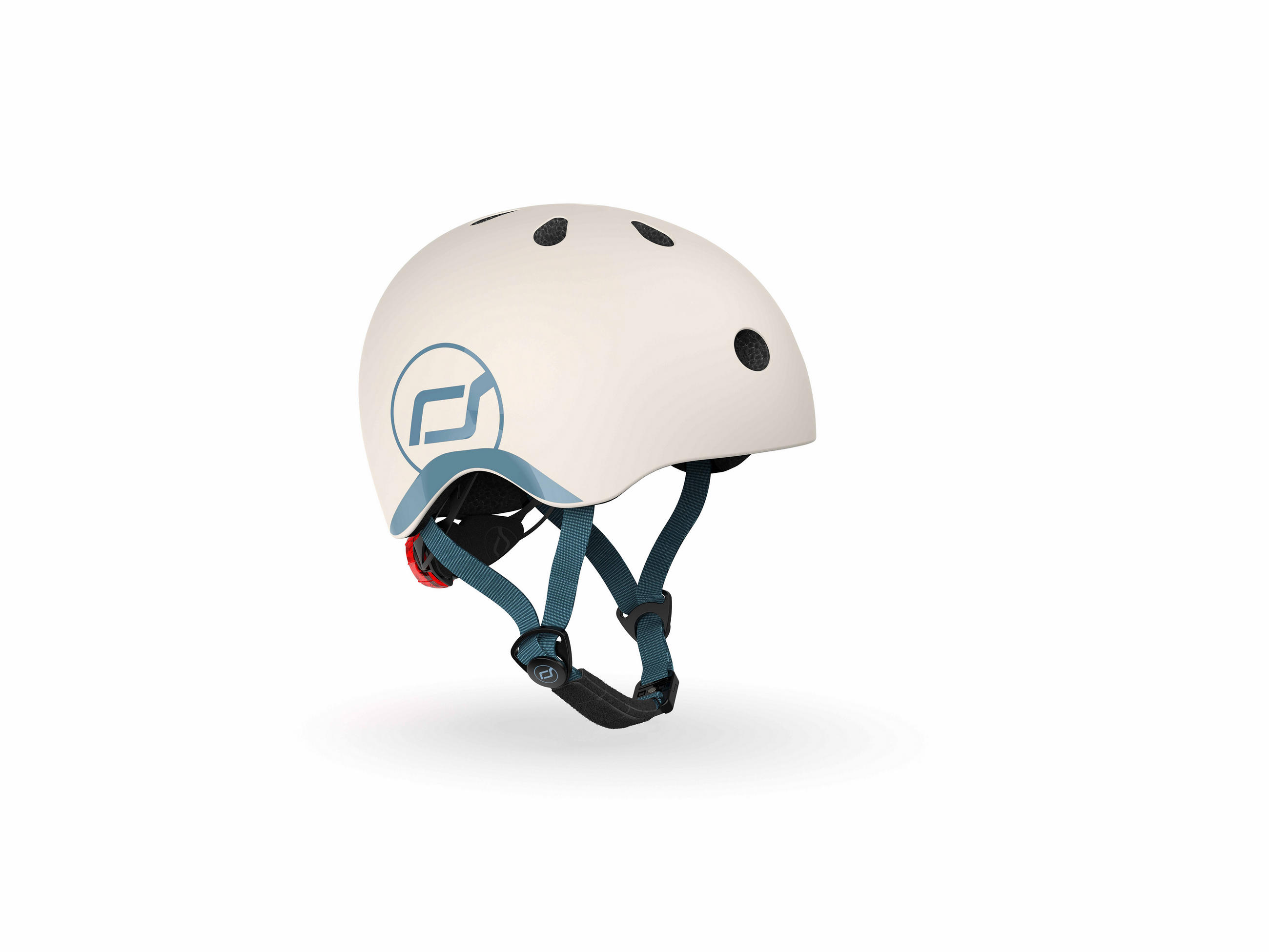 KINDERHELM Safety Helmet  - Blau/Hellgrau, Trend, Kunststoff/Textil (XXS-Snull) - Scoot and Ride