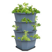 PFLANZTOPF   - Blau, Basics, Kunststoff (44/65/44cm) - Gusta Garden