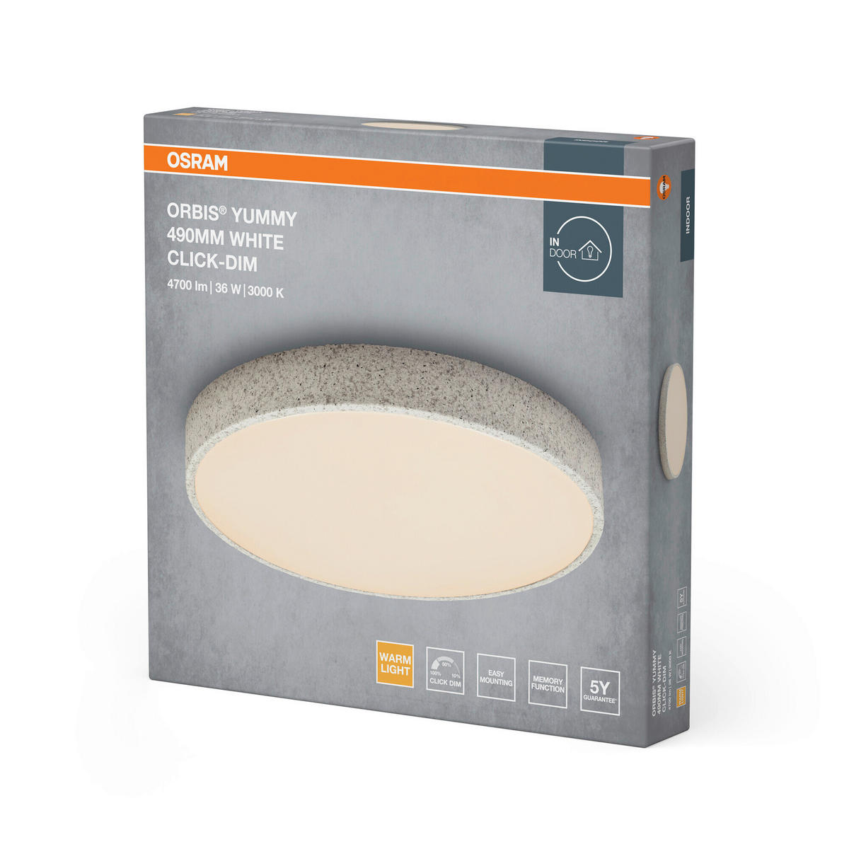 LED-DECKENLEUCHTE 49/7 cm   - Basics, Metall (49/7cm) - Osram