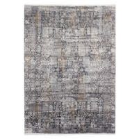 WEBTEPPICH 120/180 cm Sinfonia Grau, Goldfarben  - Goldfarben/Grau, Design, Textil (120/180cm) - Musterring