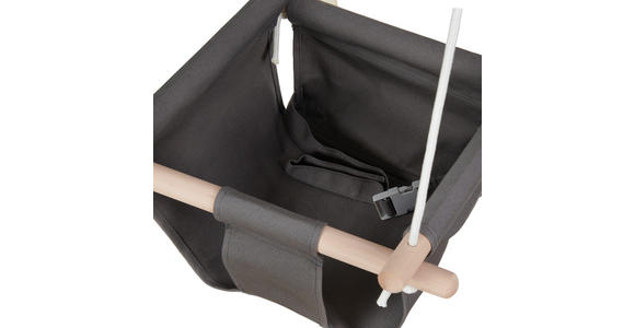 BABYSCHAUKEL SWING - Grau, Trend, Holz/Kunststoff (40/40/25cm) - My Baby Lou