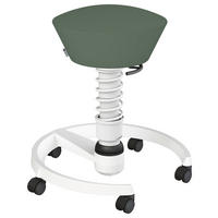 BÜROHOCKER 55/45,66/55 cm  - Pastellgrün/Weiß, Basics, Textil/Metall (55/45,66/55cm) - Aeris