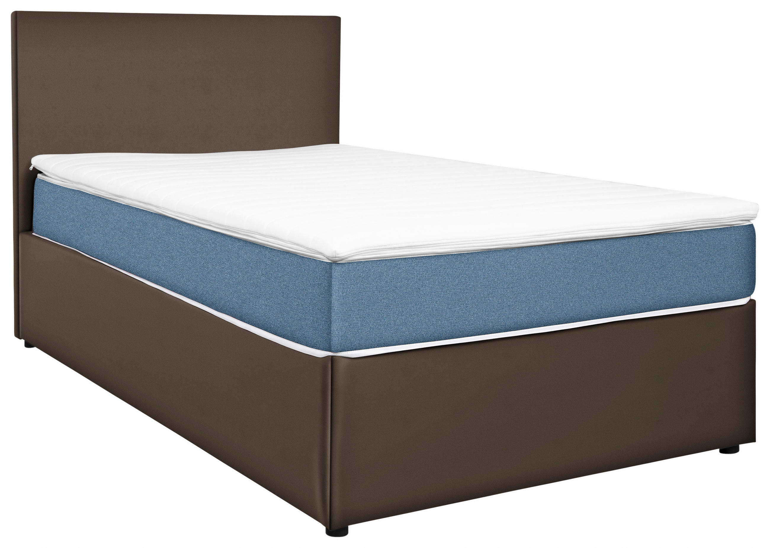 BOXBETT 120/200 cm  in Grau, Hellblau  - Grau/Hellblau, KONVENTIONELL, Holz/Holzwerkstoff (120/200cm) - MID.YOU
