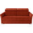 SCHLAFSOFA in Textil Orange - Silberfarben/Orange, KONVENTIONELL, Holz/Textil (185/100/100cm) - Bali SCHLAFSOFA in Textil Orange - Silberfarben/Orange, KONVENTIONELL, Holz/Textil (185/100/100cm) - Bali
