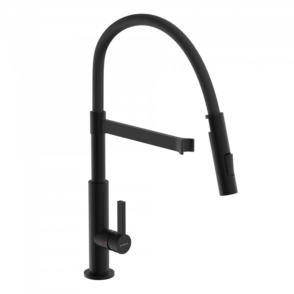 KÜCHENARMATUR  - Schwarz, Basics, Metall (5,5/49/26,5cm) - Schütte