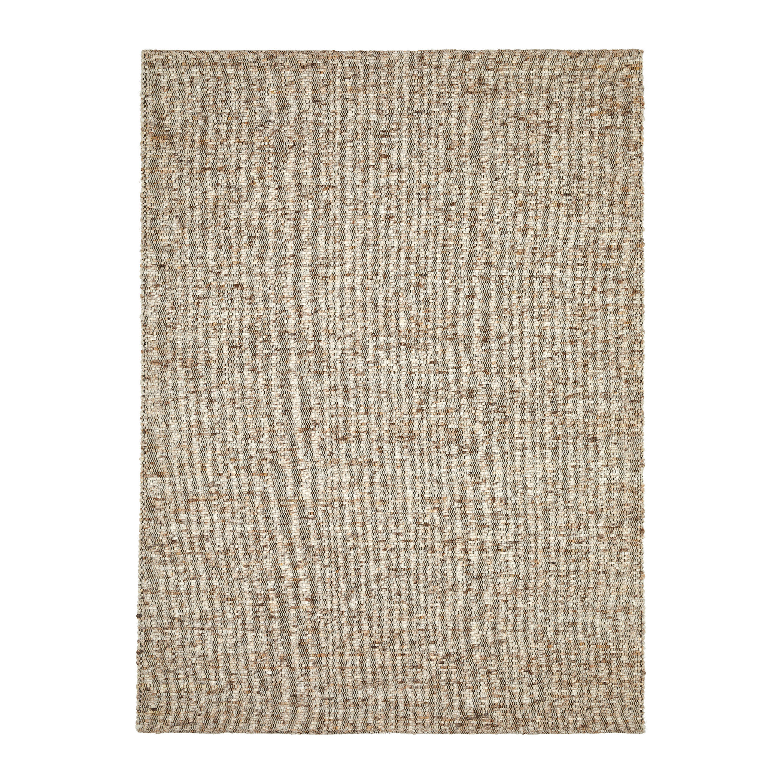HANDWEBTEPPICH 70/130 cm Naturfarben, Beige  - Beige/Naturfarben, Basics, Textil (70/130cm) - Linea Natura