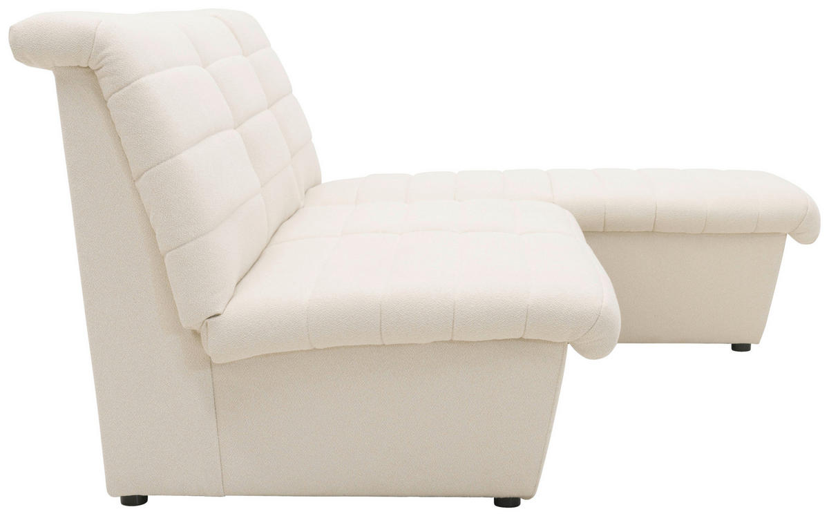 ECKSOFA Looks VIII Ecru Webstoff  - Ecru/Schwarz, Design, Kunststoff/Textil (214/168cm) - LOOKS by W.Joop