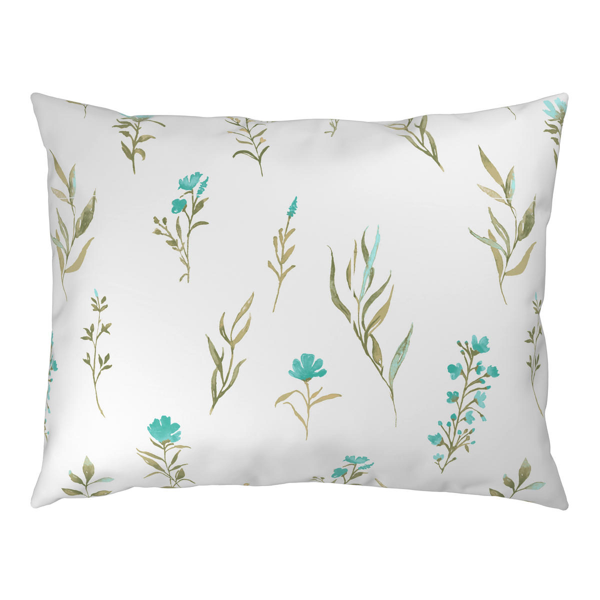 POSTELJINA 200/200 cm  Mavie  - bijela/tirkizna, Konvencionalno, tekstil (200/200cm) - Novel