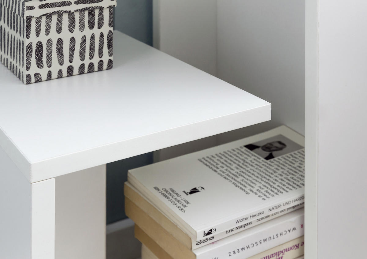 BEISTELLTISCH in Holzwerkstoff 30/35/61 cm  - Weiss, Design, Holzwerkstoff (30/35/61cm) - MID.YOU