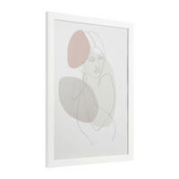DRUCKGRAFIK Menschen Multicolor, Weiß  - Multicolor/Weiß, Trend, Glas/Kunststoff (32,7/1,6/45cm) - Eglo