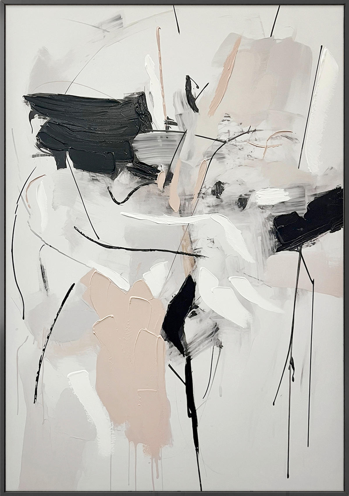 LEINWANDBILD Abstraktes 70/100 cm  - Multicolor, Basics, Holz/Textil (70/100cm)