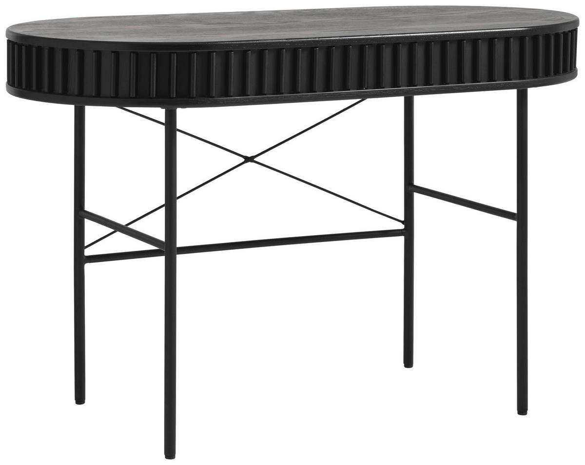 SCHREIBTISCH 120/60/75 cm  in Schwarz  - Schwarz, Trend, Holz/Holzwerkstoff (120/60/75cm) - Novel
