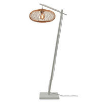 GOLVLAMPA GOOD&MOJO     - vit/naturfärgad, Trend (150/40/62cm) - Good & Mojo