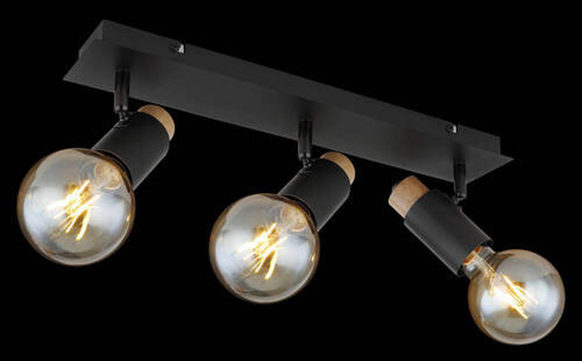 SPOTLIGHT Matti 48,5/8/14,5 cm   - svart/mörkbrun, Design, metall/trä (48,5/8/14,5cm) - Globo