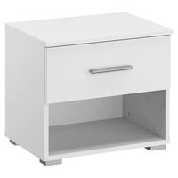 NACHTSCHRANK 47/43/42 cm  - Alufarben/Weiß, Basics, Holzwerkstoff/Kunststoff (47/43/42cm) - Xora