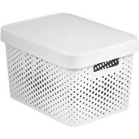 ŠKATLA S POKROVOM INFINITY  36/27/22 cm      - bela, Konvencionalno, umetna masa (36/27/22cm) - Curver