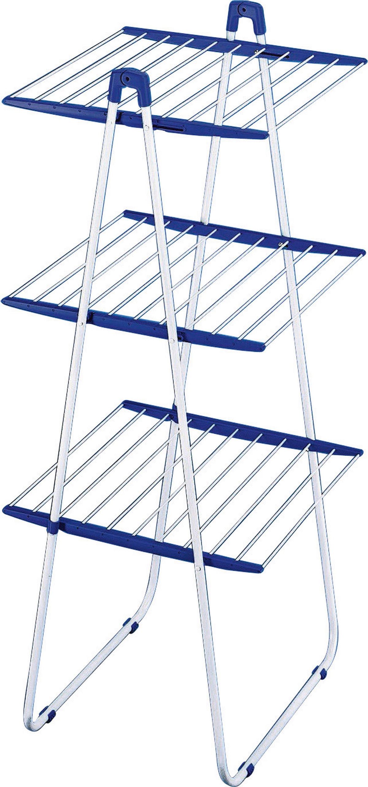 USCĂTOR DE RUFE VERTICAL - albastru/alb, Basics (155/66/61cm) - Leifheit