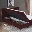 BOXBETT 140/200 cm  in Beere  - Beere/Schwarz, Design, Holz/Holzwerkstoff (140/200cm) - Xora