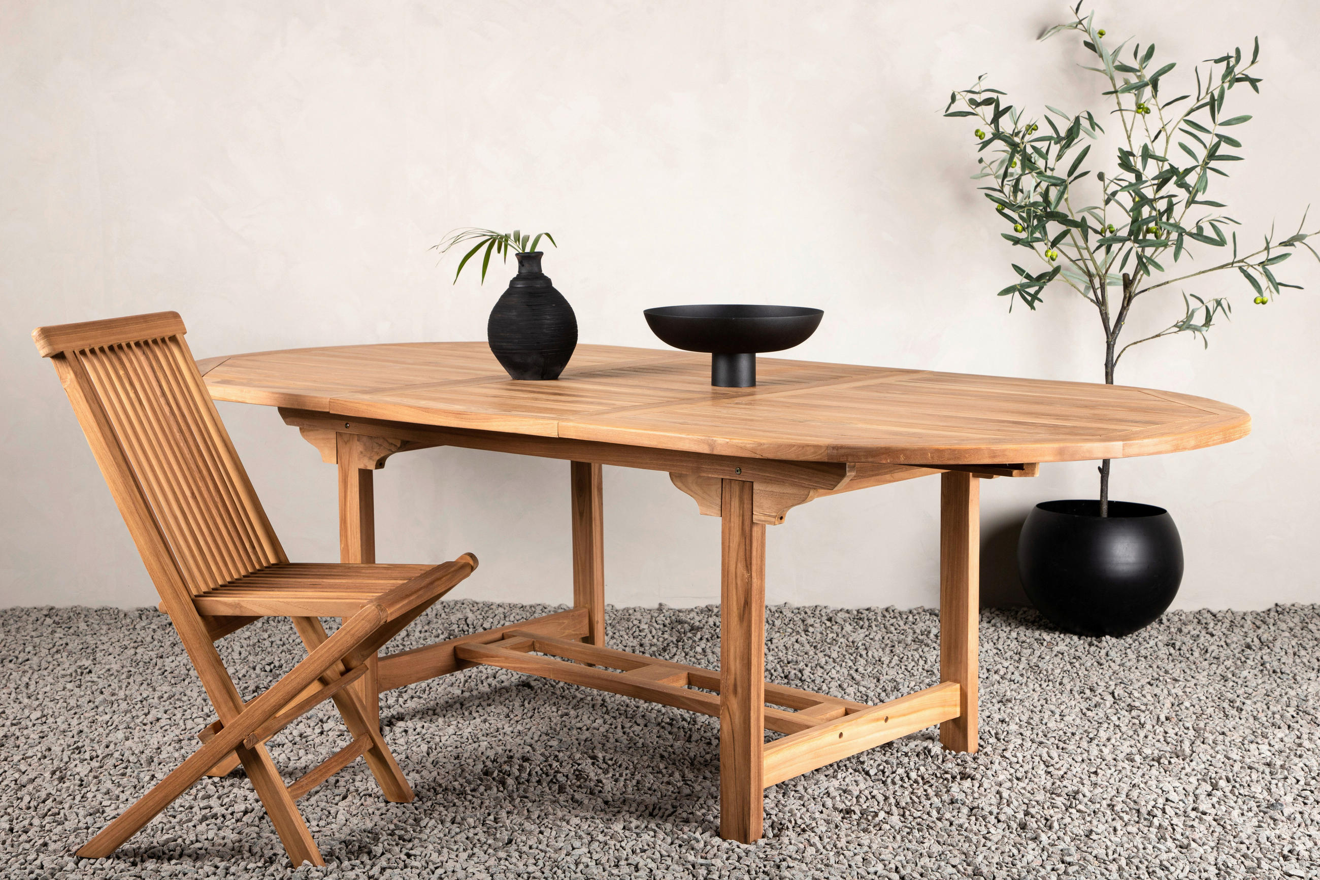 GARTENTISCH 180/120/75 cm  - Teakfarben, KONVENTIONELL, Holz (180/120/75cm) - Gardenson