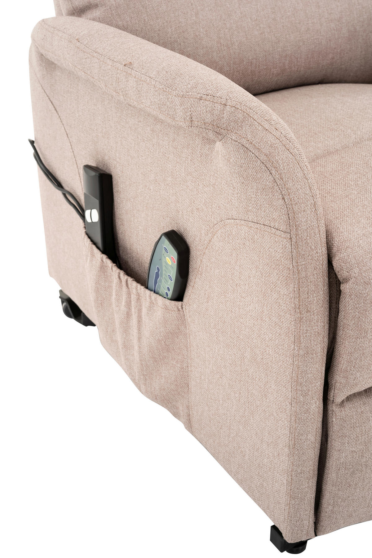 RELAXFÅTÖLJ i metall, textil sandfärgad  - sandfärgad/svart, Design, metall/textil (68/100/94cm) - Livetastic