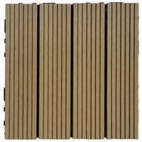 TERRASSENFLIESE WPC MAURICE 30X30CM 11-TLG.  - Beige, Konventionell, Holzwerkstoff (30/30/2.4cm) - Prestige Home