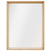 NÁSTENNÉ ZRKADLO 32.5/42.5/4 cm  - farba duba, Design, drevo/sklo (32.5/42.5/4cm) - Xora