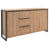 KOMMODE  in 160/88/40 cm  - Eichefarben/Anthrazit, KONVENTIONELL, Holzwerkstoff (160/88/40cm) - MID.YOU