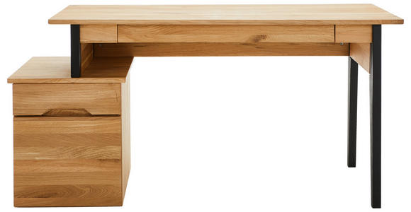 SCHREIBTISCH 156,7/65/74,2 cm  in Eichefarben  - Wildeiche/Eichefarben, MODERN, Holz/Holzwerkstoff (156,7/65/74,2cm) - Linea Natura