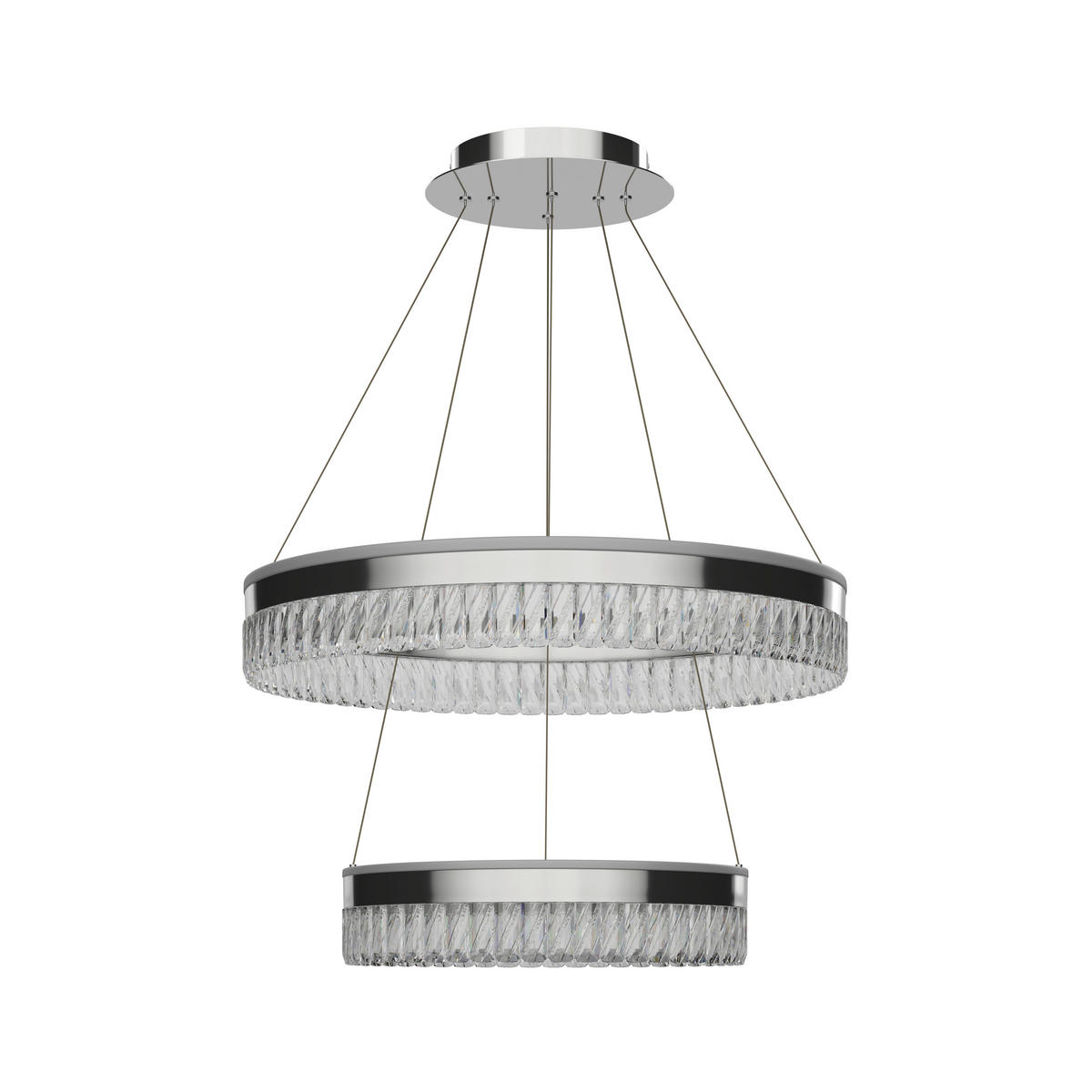 LED-HÄNGLAMPA Bunda 60/150 cm  - klar, Design, metall/glas (60/150cm) - Glandor