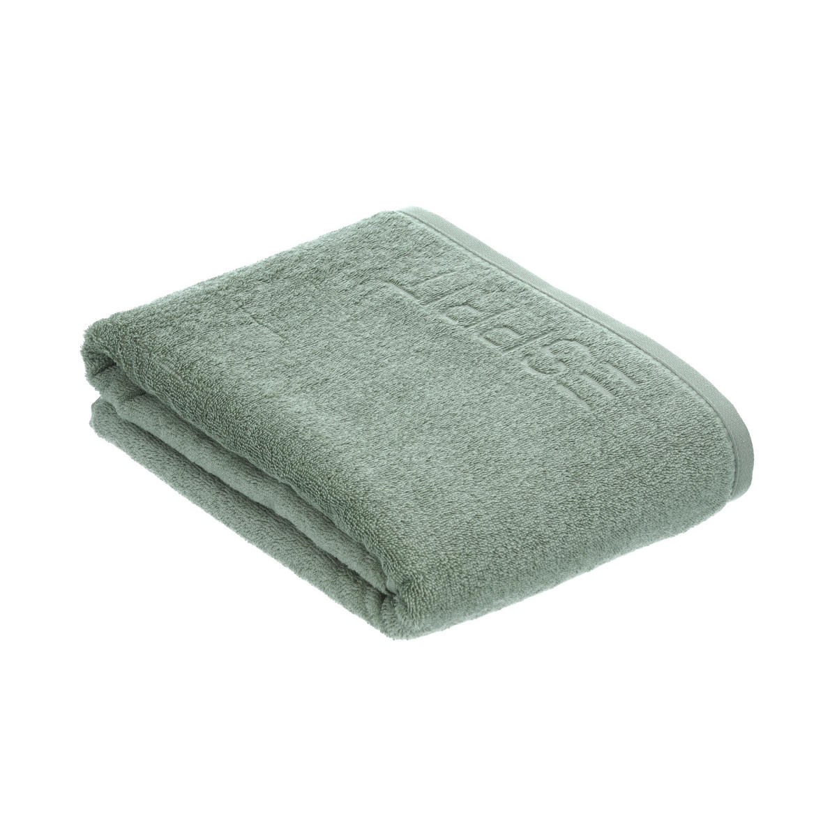 BADETUCH Solid Grün 150/100 cm  - Grün, KONVENTIONELL, Textil (150/100cm) - Vossen