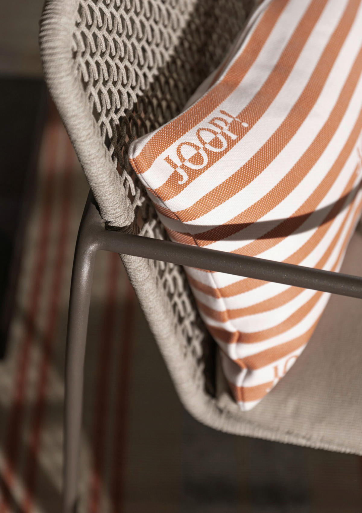 OUTDOOR-KISSEN  - Aprikose/Weiß, Design, Textil (30/50cm) - Joop!