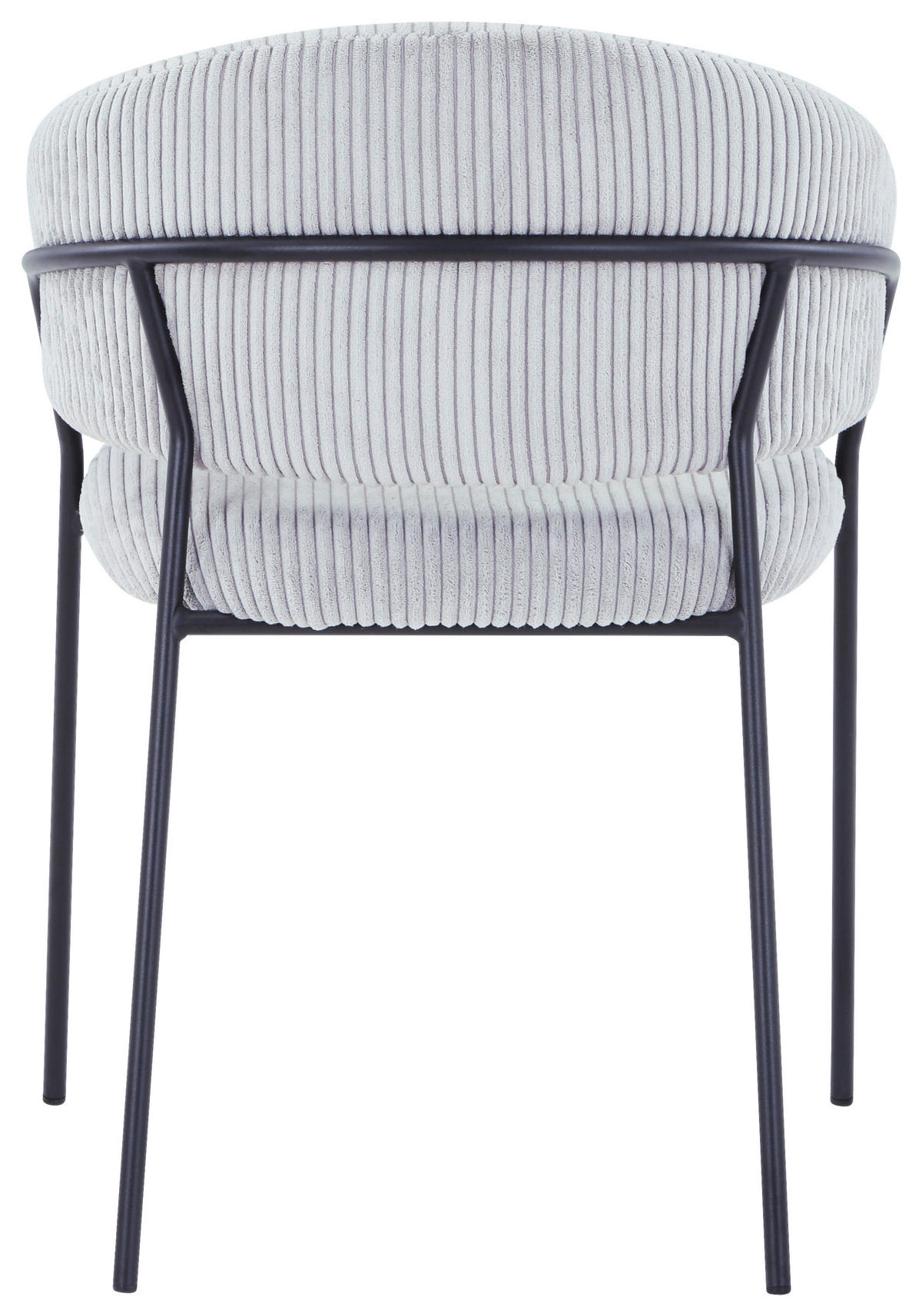 STOLICA  crna, svetlosiva       - svetlosiva/crna, metal/tekstil (57/80/55cm)