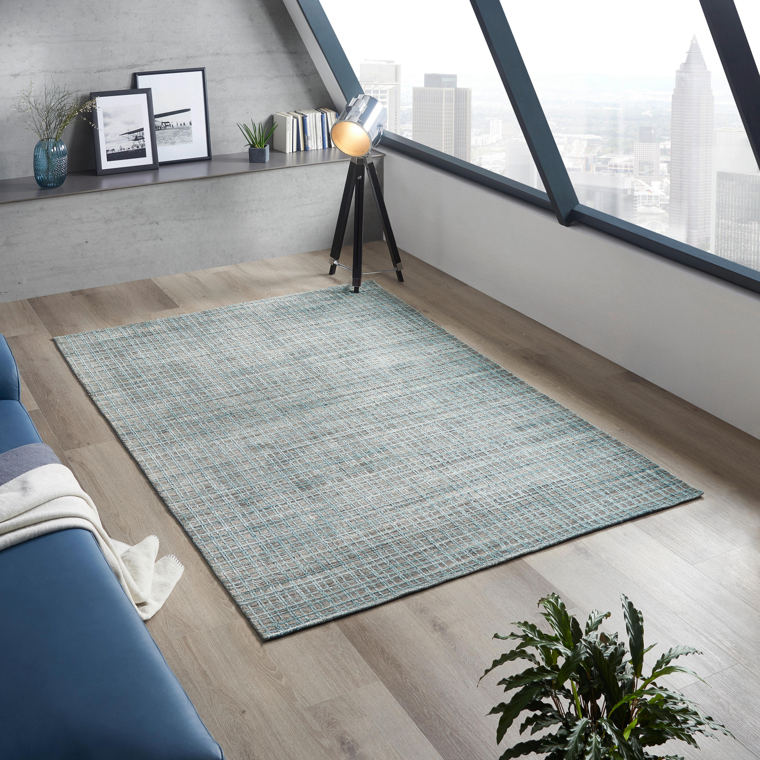ORIENTALISK MATTA 90/160 cm Alkatif Modern  - turkos, Design, textil (90/160cm) - Cazaris