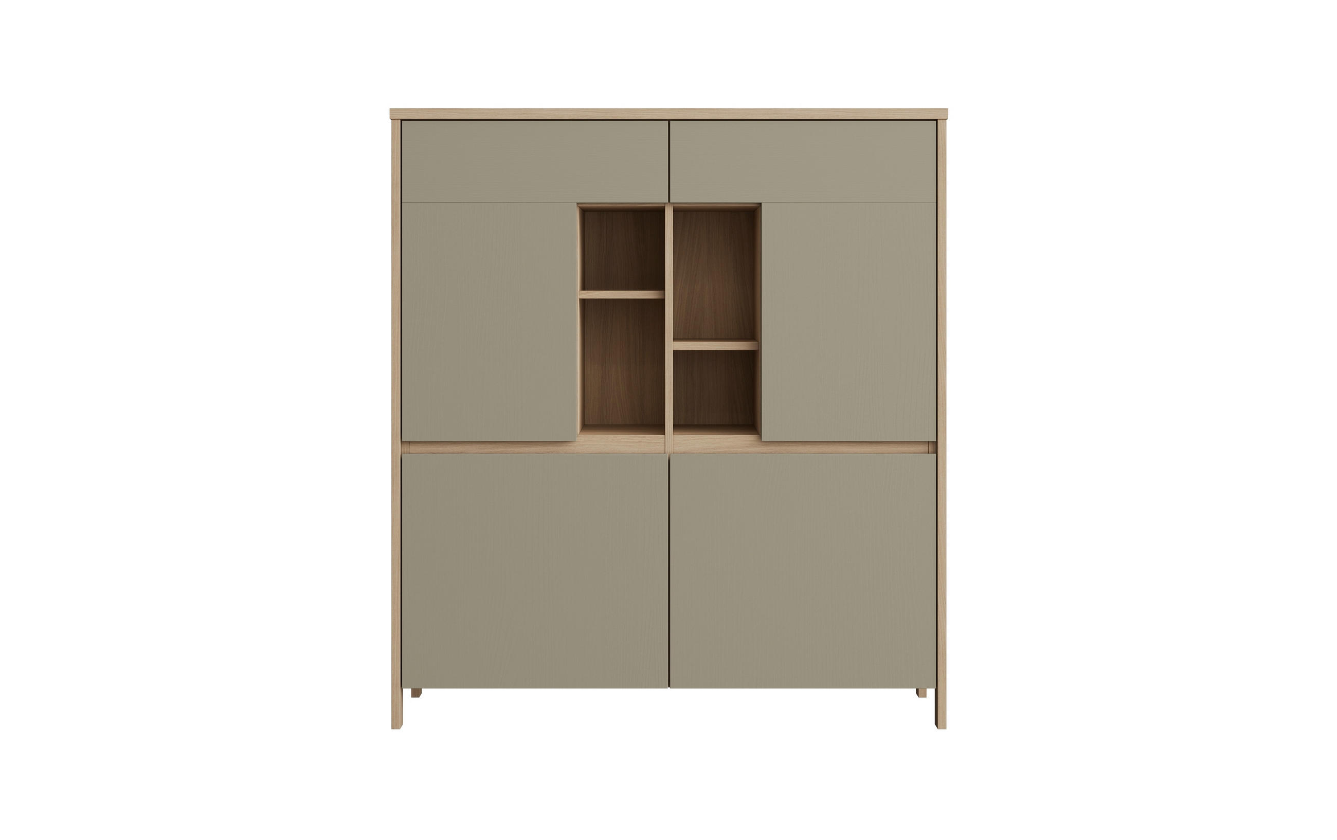 SIDEBOARD  111/125/39 cm  - Eukalyptusholzfarben/Eichefarben, Design, Holzwerkstoff (111/125/39cm) - MID.YOU