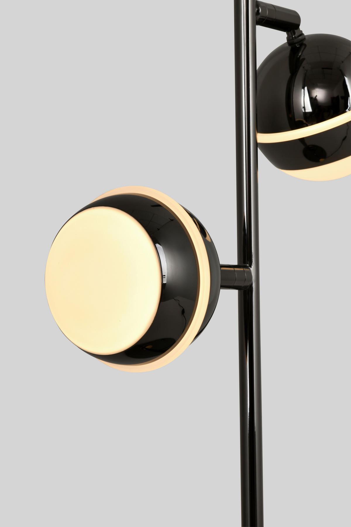 LED-TISCHLEUCHTE Biarritz 24/42/15 cm  - Schwarzchrom, Design, Kunststoff/Metall (24/42/15cm)