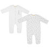 SCHLAFANZUG 2 Stück  - Naturfarben/Grau, Basics, Textil (62null) - Patinio