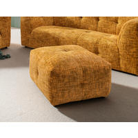 HOCKERTextil Goldfarben  - Goldfarben/Schwarz, Design, Kunststoff/Textil (72/44/72cm) - Livetastic