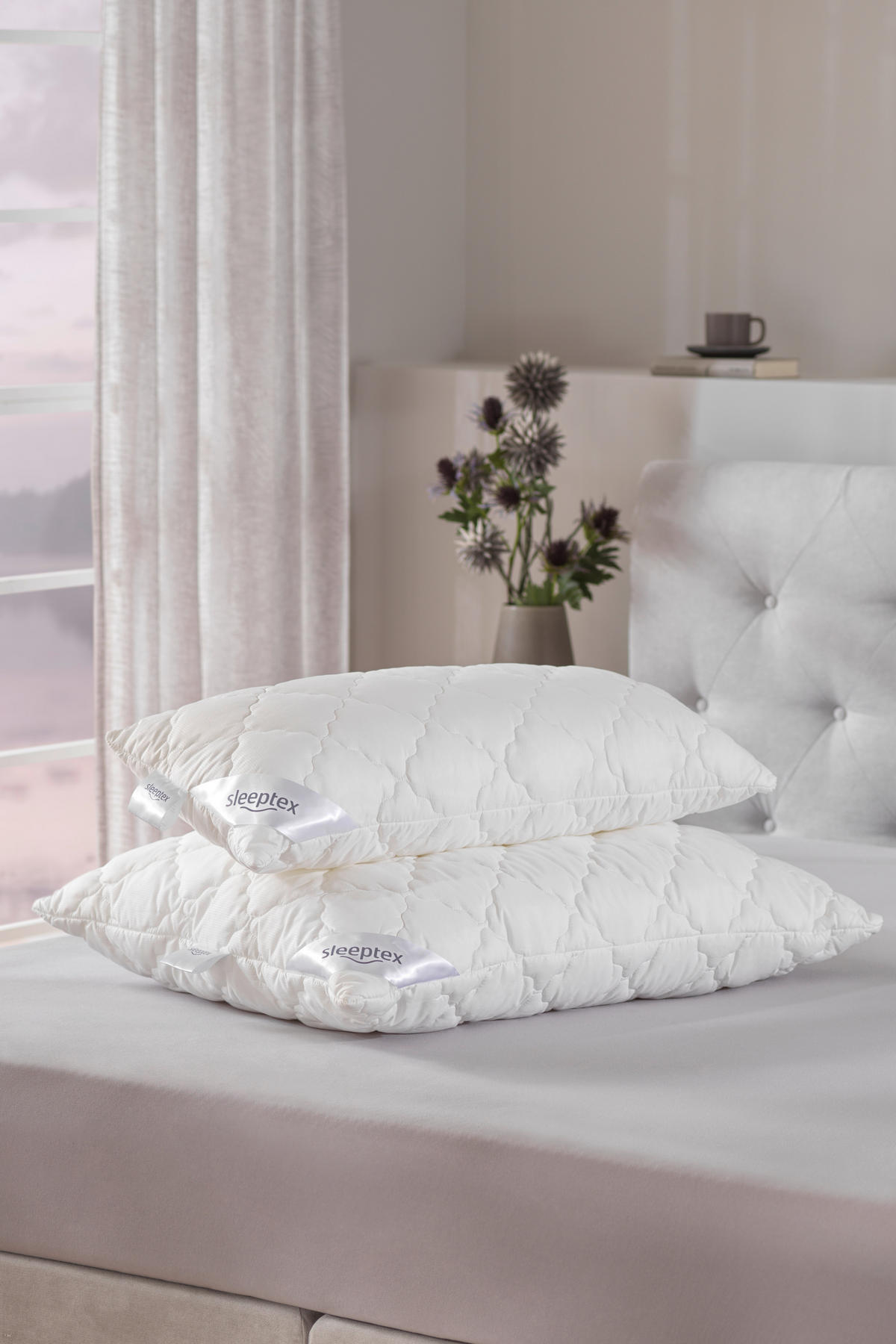 KOPFPOLSTER 40/80 cm   - Weiß, Basics, Textil (40/80cm) - Sleeptex