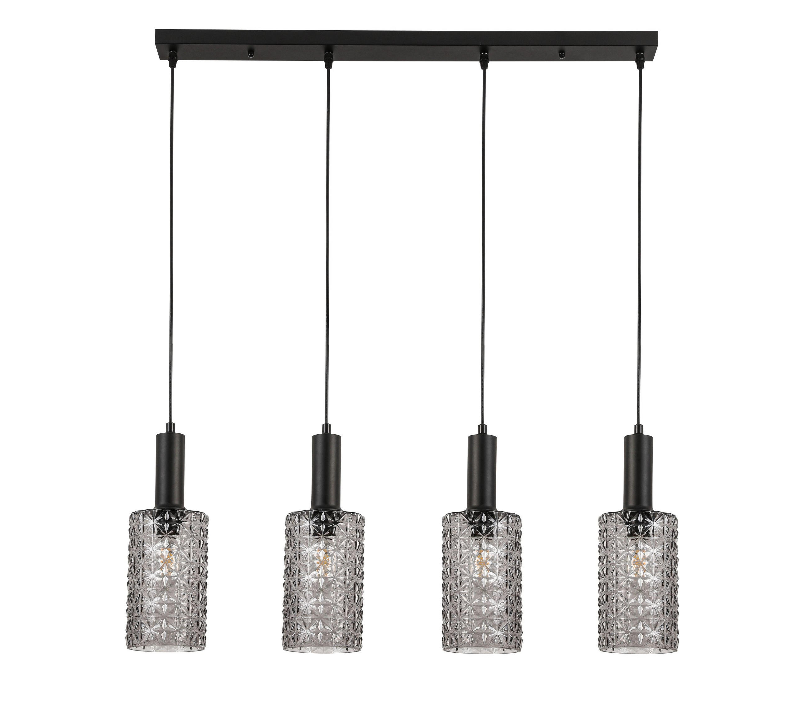 HÄNGLAMPA 12/87/120 cm  - svart, Basics, metall/glas (12/87/120cm) - Novel