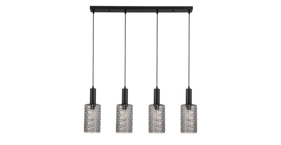 HÄNGELEUCHTE 12/87/120 cm - Schwarz, Basics, Glas/Metall (12/87/120cm) - Novel