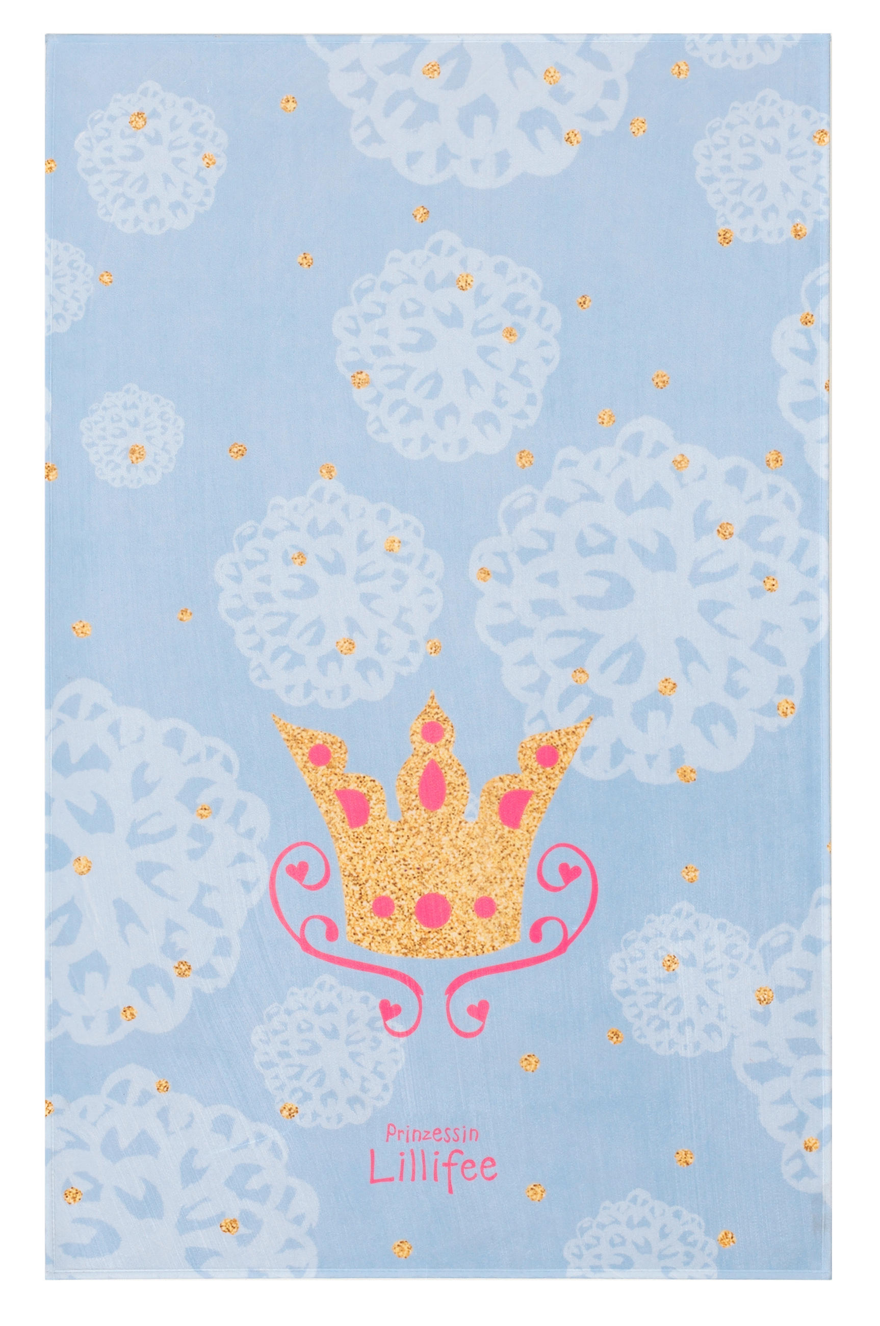 Kinderteppich Krone Blau Prinzessin Lillifee 100x160 Cm