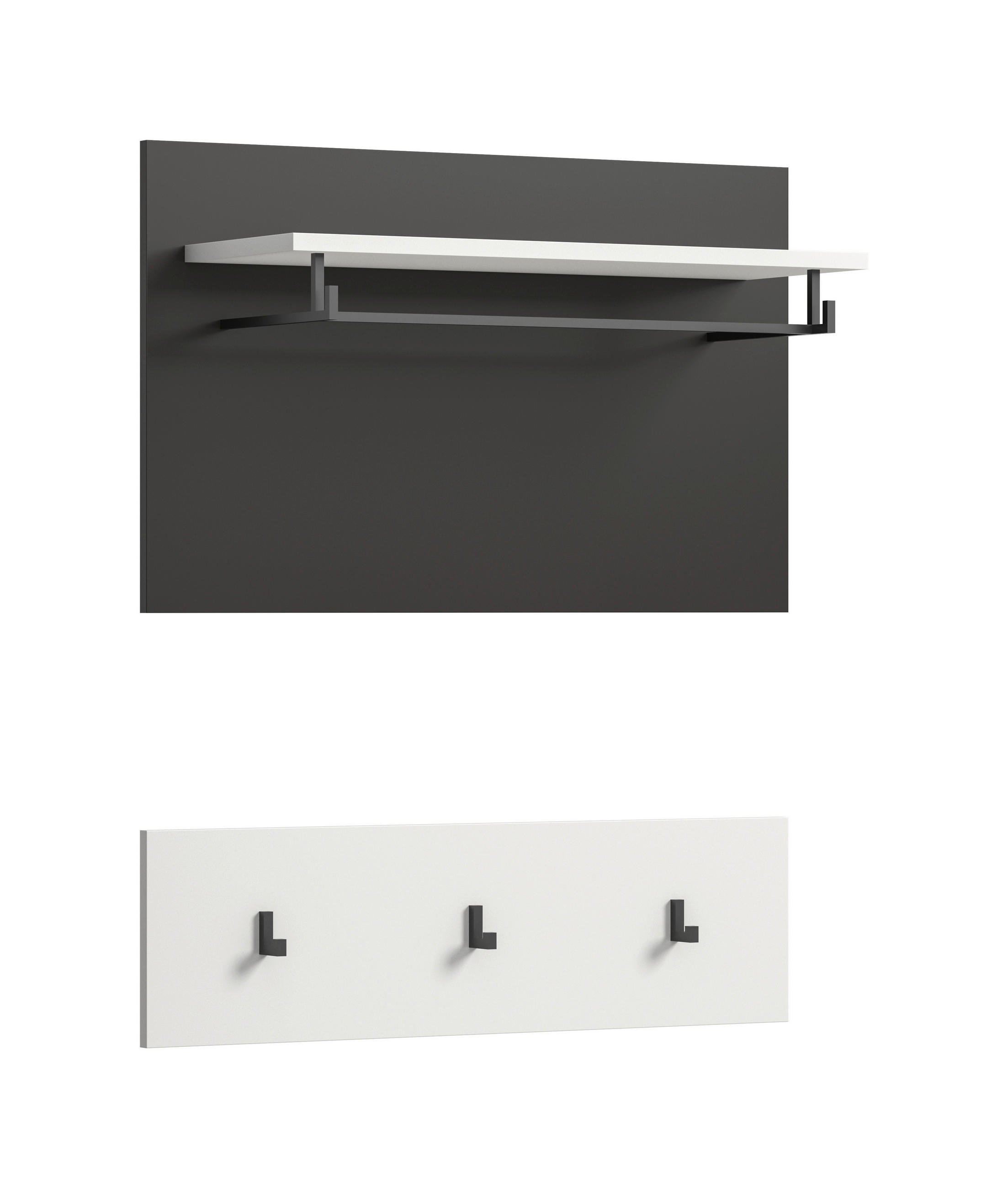 HALLPANEL 80/73/27 cm vit, gr&aring; 73/80/27 cm