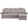 ECKSOFA in Lederlook Hellbraun  - Hellbraun/Schwarz, Konventionell, Kunststoff/Textil (262/165cm) - Livetastic