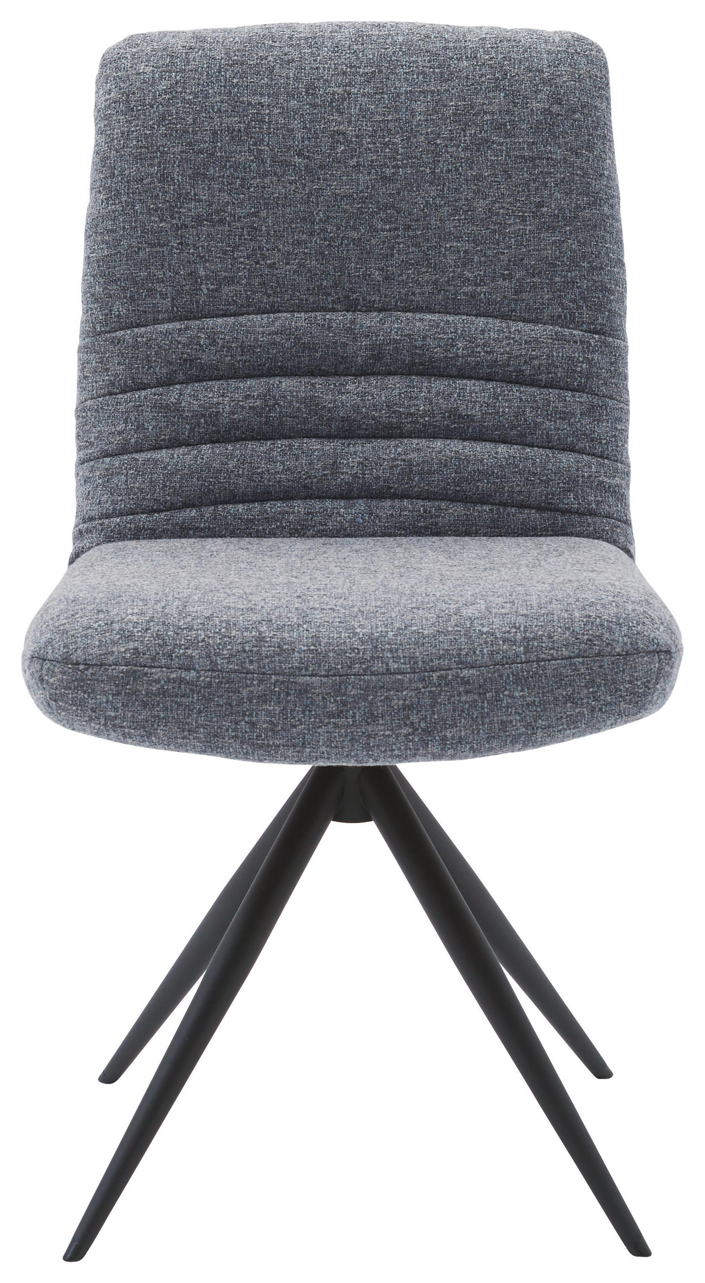 STUHL - Schwarz/Dunkelblau, Design, Textil/Metall (50/93/69cm) - Dieter Knoll