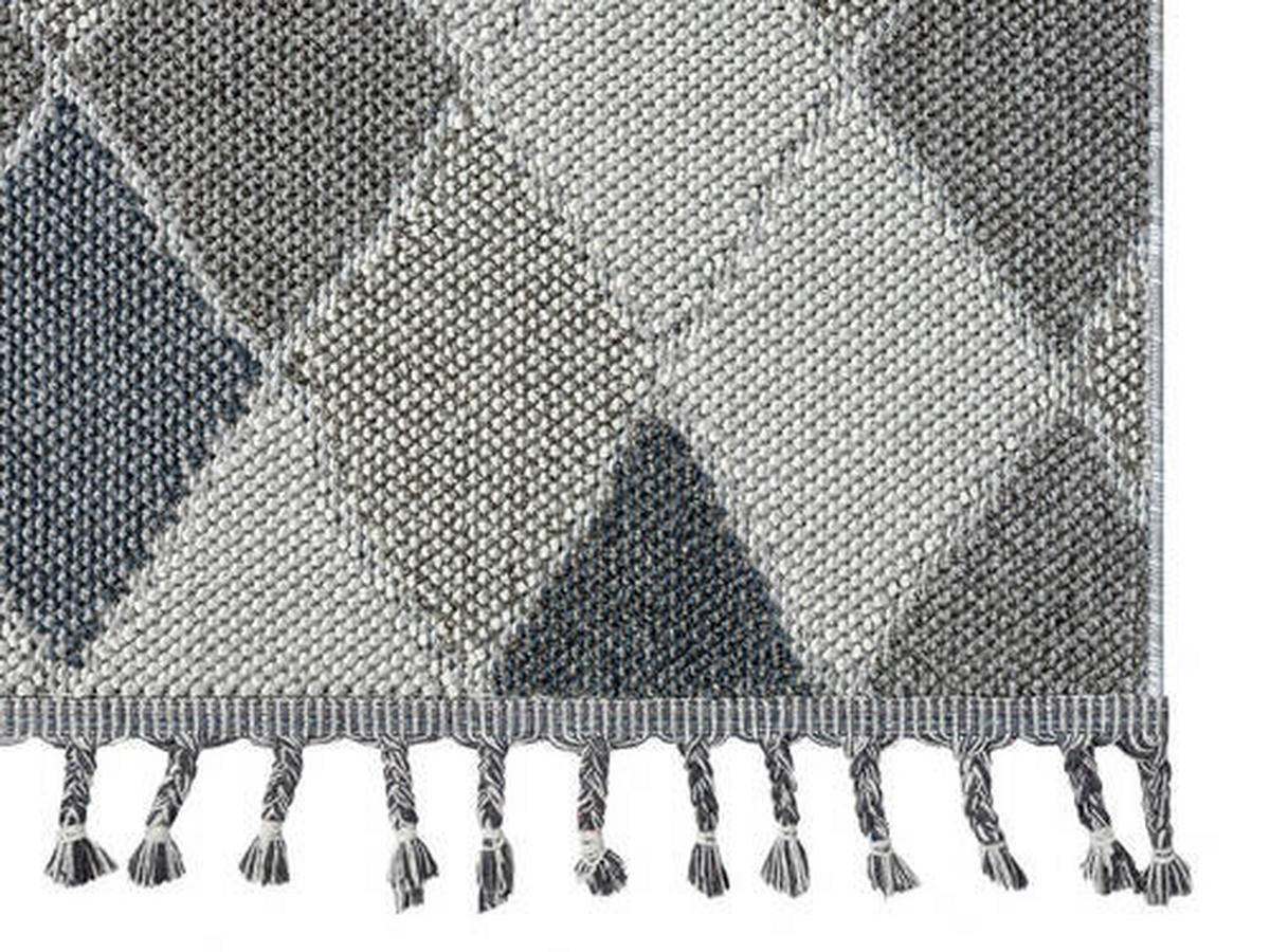 WEBTEPPICH 133/190 cm Blau, Grau  - Blau/Grau, Design, Textil (133/190cm) - Novel