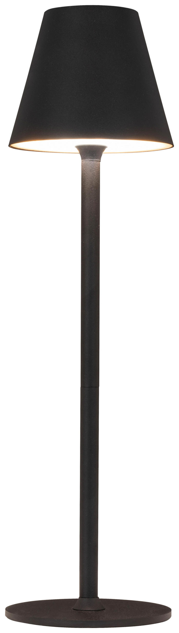 AKKU-TISCHLEUCHTE Giga 10/36 cm   - Schwarz/Weiß, KONVENTIONELL, Kunststoff/Metall (10/36cm) - Boxxx