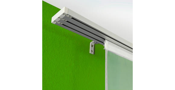 FLÄCHENVORHANGSCHIENE 160 cm - Alufarben, Design, Metall (160cm) - Homeware