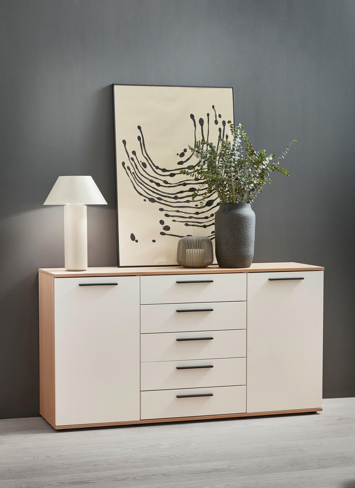 SIDEBOARD GALA  in 151/82,2/46 cm  - Eichefarben/Anthrazit, Design, Holz/Holzwerkstoff (151/82,2/46cm) - Dieter Knoll