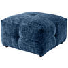 HOCKER in Textil Blau  - Blau/Schwarz, Design, Kunststoff/Textil (72/44/72cm) - Livetastic
